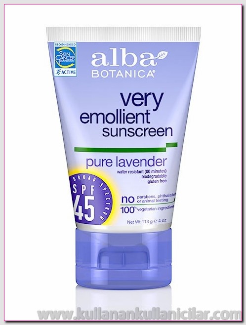 Alba Very Emollient Sunscreen Pure Lavender SPF